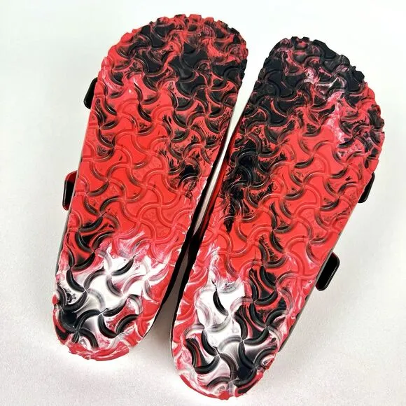 Birkenstock EVA Unisex Arizona Sandals Red Black Comfort EU 42 US Men 9-Women 11
