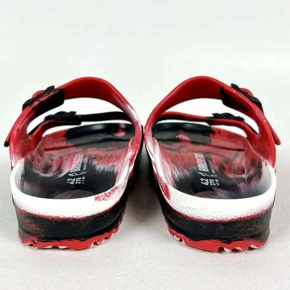 Birkenstock EVA Unisex Arizona Sandals Red Black Comfort EU 42 US Men 9-Women 11