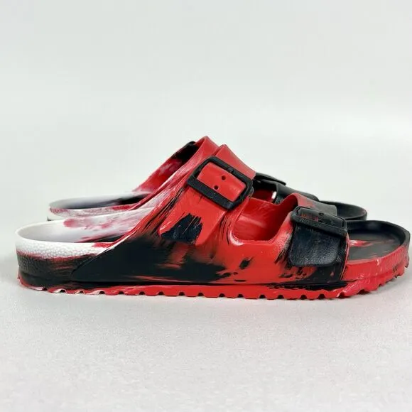 Birkenstock EVA Unisex Arizona Sandals Red Black Comfort EU 42 US Men 9-Women 11