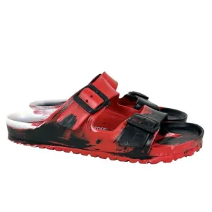 Birkenstock EVA Unisex Arizona Sandals Red Black Comfort EU 42 US Men 9-Women 11