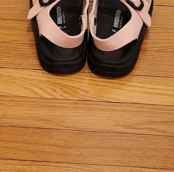 BIRKENSTOCK MOGAMI PINK BLACK SANDALS BUCKLE