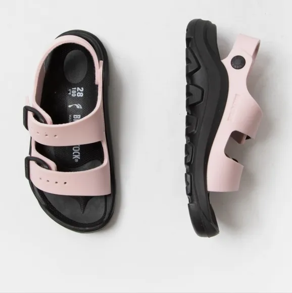 BIRKENSTOCK MOGAMI PINK BLACK SANDALS BUCKLE