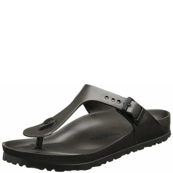 BIRKENSTOCK UNISEX GIZEH ESSENTIALS EVA SANDALS, METALLIC COPPER, 39 R EU