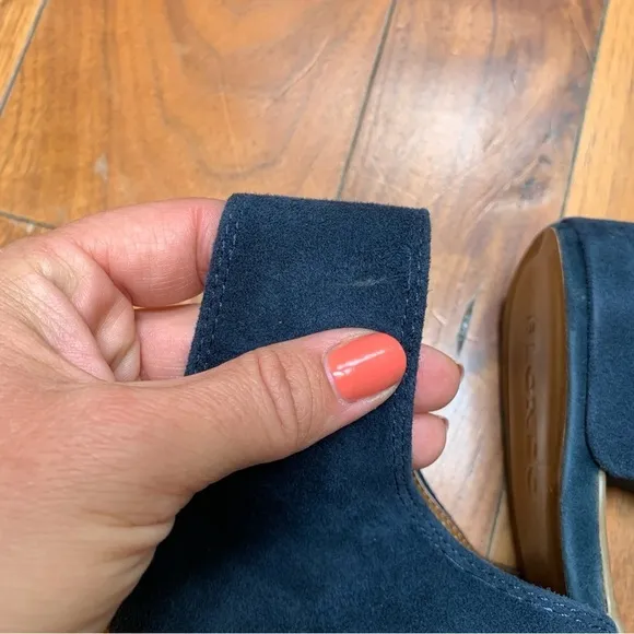 Blondo Blue Suede Maria Waterproof Sandals 11