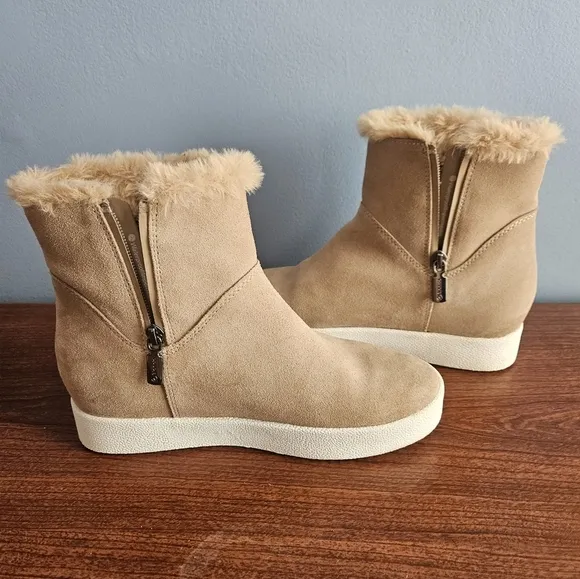 Blondo Haven Waterproof Ankle Boots, Sand Suede, Women's 7.5 M