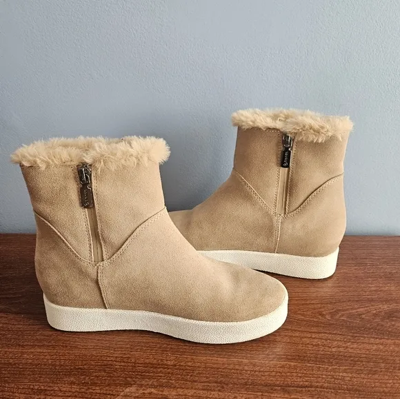 Blondo Haven Waterproof Ankle Boots, Sand Suede, Women's 7.5 M