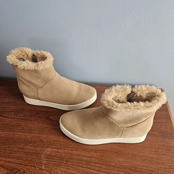 Blondo Haven Waterproof Ankle Boots, Sand Suede, Women's 7.5 M