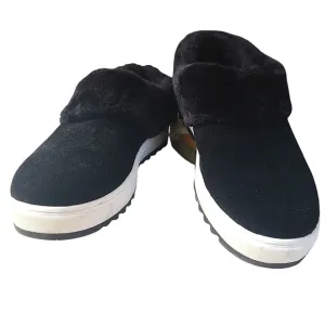Blondo Suri Women’s Waterproof Slip-On Sneakers Black Suede Faux Fur Size 9 M