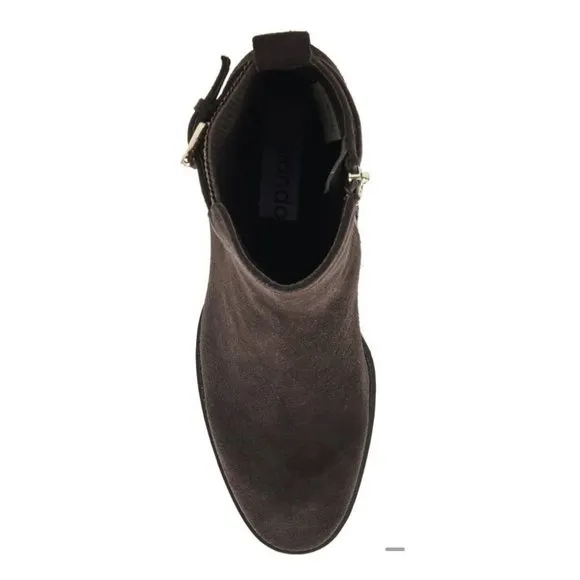 BLONDO TOBI WATERPROOF BOOTIE ANKLE BOOT SIZE 7 WITH BOX DARK BROWN SUEDE