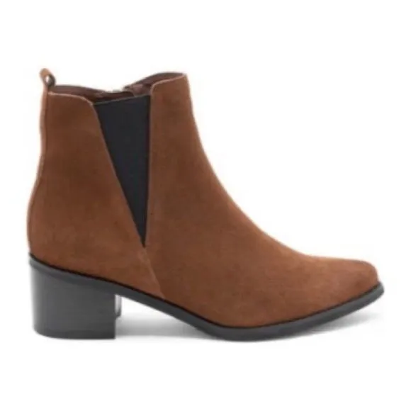 Blondo Waterproof Ankle Boots Brown Suede Leather Booties Size 9.5M New in Box