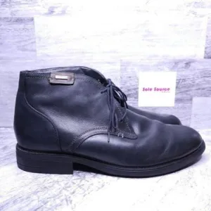 Blondo Konor Waterproof Lace Up Leather Chukka Boot Black Men's sz 11 WIDE