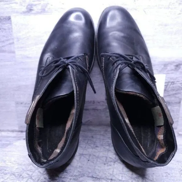 Blondo Konor Waterproof Lace Up Leather Chukka Boot Black Men's sz 11 WIDE
