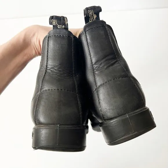 Blundstone 500 Boots Oiled Leather Black Chelsea Pull On Size AU 6 / US 9 Women