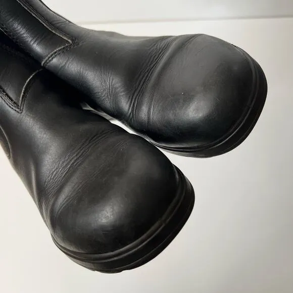 Blundstone 500 Boots Oiled Leather Black Chelsea Pull On Size AU 6 / US 9 Women