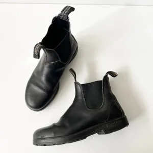 Blundstone 500 Boots Oiled Leather Black Chelsea Pull On Size AU 6 / US 9 Women