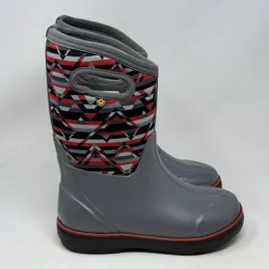 Bogs Classic II Mountain Geo Waterproof Boots Kids Girls Boys Size 4 Gray