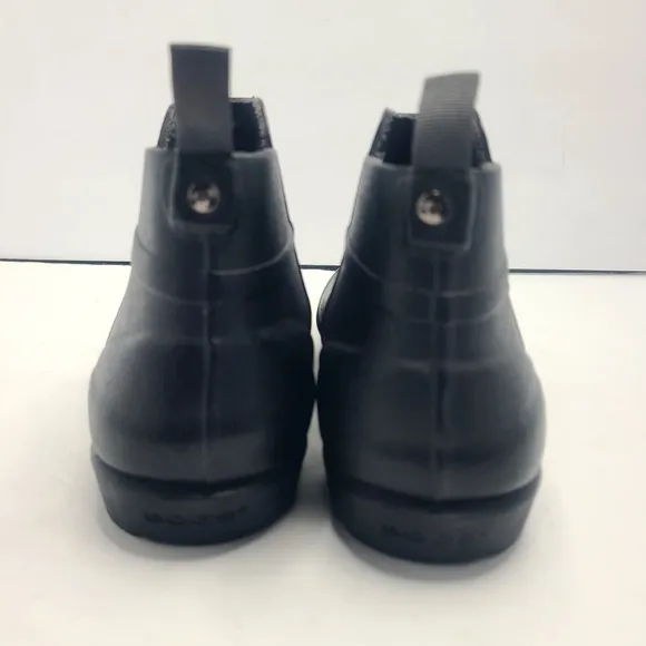 Bogs Flora Bootie 72349-001 Womens US 11 Rain Boots Black Rubber Waterproof