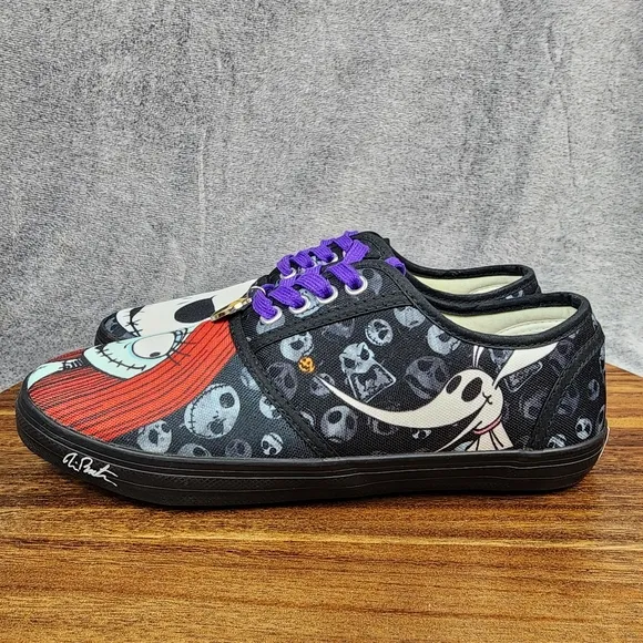 Bradford Exchange Nightmare Before Christmas Shoes Women's 7.5 Jack Sally Casual