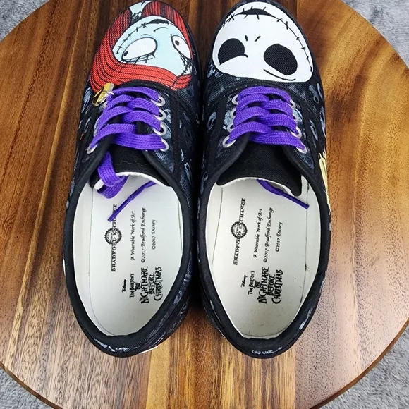 Bradford Exchange Nightmare Before Christmas Shoes Women's 7.5 Jack Sally Casual