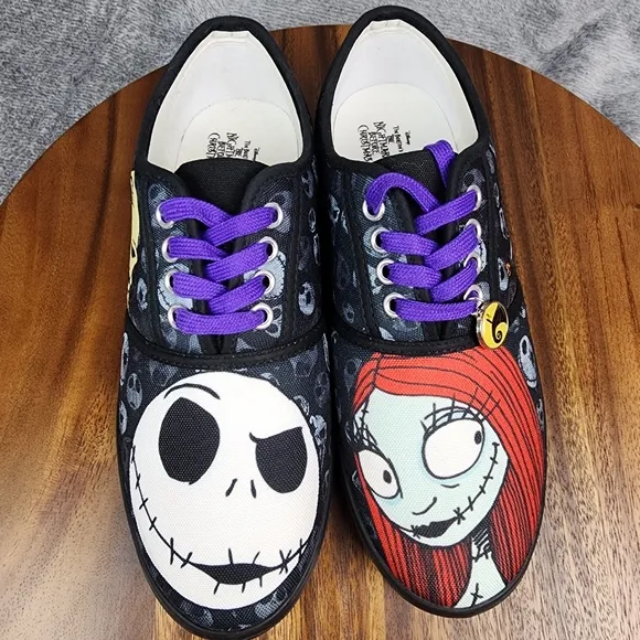 Bradford Exchange Nightmare Before Christmas Shoes Women's 7.5 Jack Sally Casual