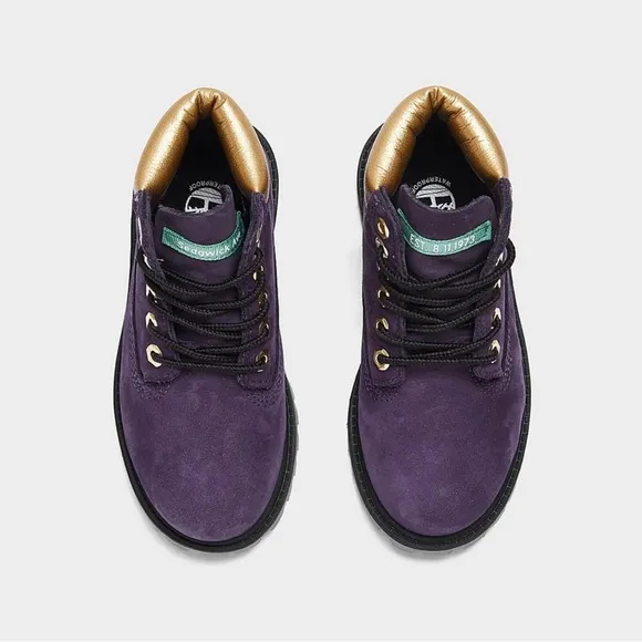 BRAND NEW! Toddler Purple &amp; Gold Timberland Boots - Sz. 6