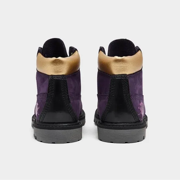 BRAND NEW! Toddler Purple &amp; Gold Timberland Boots - Sz. 6