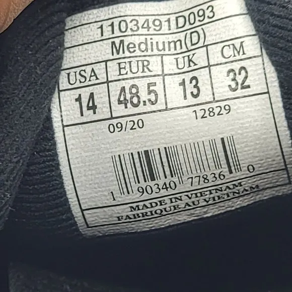Brooks Adrenaline GTS 21 Mens 14 Black Running Shoes Sneakers 1103491D093
