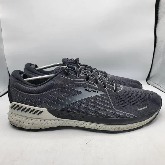 Brooks Adrenaline GTS 21 Mens 14 Black Running Shoes Sneakers 1103491D093
