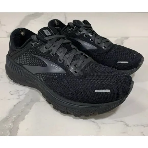 BROOKS Adrenaline GTS 22 Black 4E WIDE Fit Running Shoes Mens 10.5 Fast Shipping