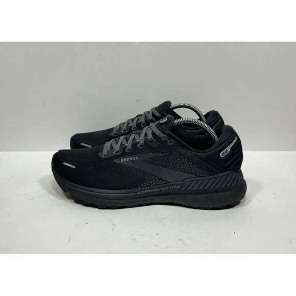 Brooks Adrenaline GTS 22 Men's Size 9.5 Running Shoes Triple Black 1103661D020