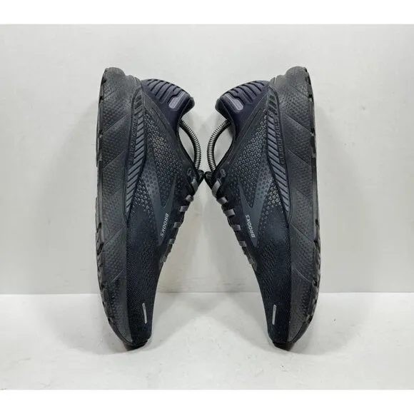 Brooks Adrenaline GTS 22 Men's Size 9.5 Running Shoes Triple Black 1103661D020
