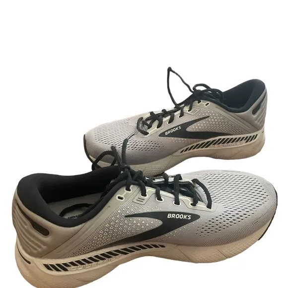 Brooks Adrenaline GTS 22 Sz 9.5 Men Running Shoes Alloy/Grey/Black