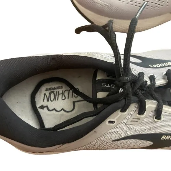 Brooks Adrenaline GTS 22 Sz 9.5 Men Running Shoes Alloy/Grey/Black