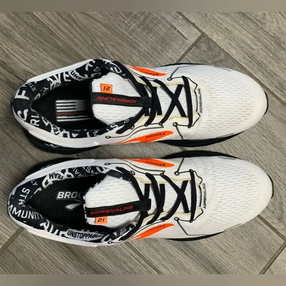 Brooks‎ Adrenaline 🖤🔥 GTS21 First Responders Firefighter Running Shoes