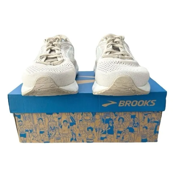 Brooks Ariel GTS 23 Athletic Running Shoes Chateau Grey White Cloud Size 7 Wide