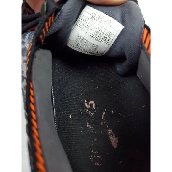 Brooks Bedlam Black Grey White Orange Running Shoes Men’s Size 11.5 1102831D005