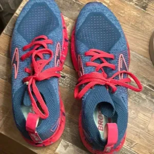 Brooks Blue and pink Running Shoes