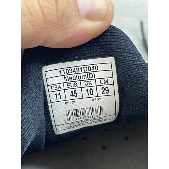 Brooks Ghost 13 1103481D040 Men's 11 Gray Fabric Upper Athletic Running Sneaker