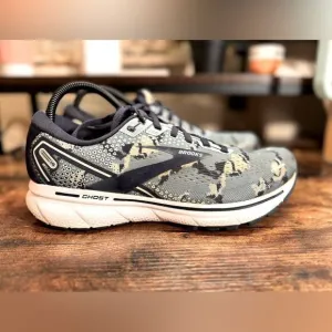 Brooks Ghost 14 Running Shoes Camo Pack Blue Athletic Sneakers Size 9.5