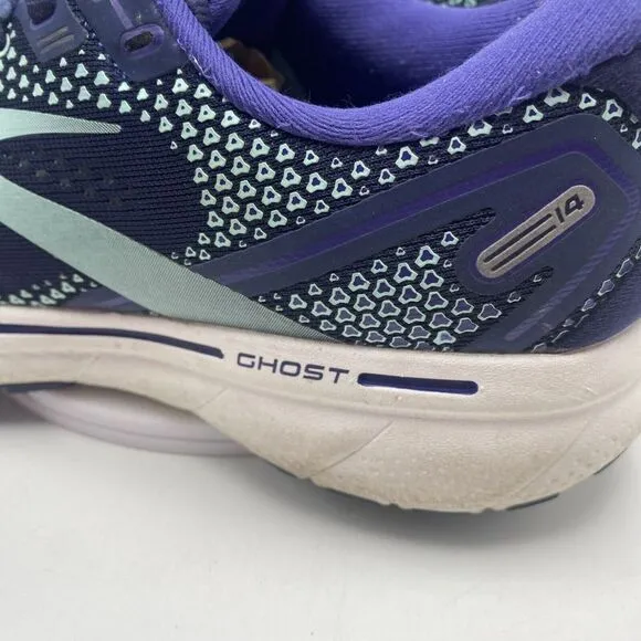 Brooks Ghost 14 Women Size 8 Blue Athletic Running Shoes 3725