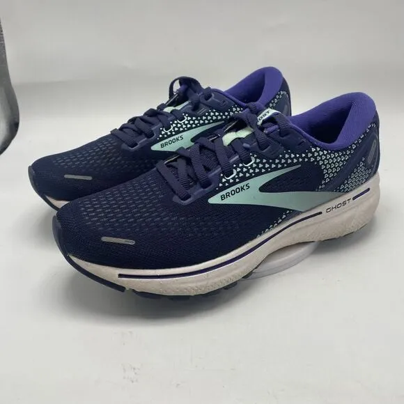 Brooks Ghost 14 Women Size 8 Blue Athletic Running Shoes 3725