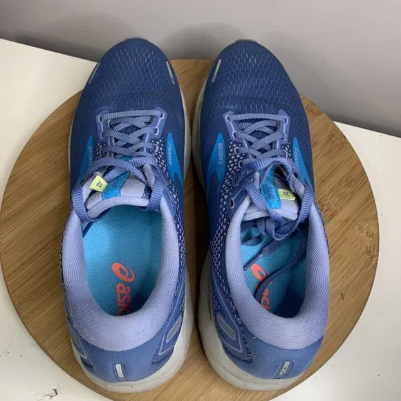Brooks Ghost 14 Womens Size 11 Running Shoes Athletic Sneakers Blue Purple