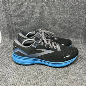 Brooks Ghost 15 Black Blue Athletic Running Shoes Mens Size 12.5 D