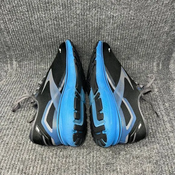 Brooks Ghost 15 Black Blue Athletic Running Shoes Mens Size 12.5 D