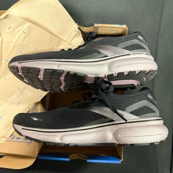 Brooks Ghost 15 Black Rose Gold Running Shoes Sneakers 7