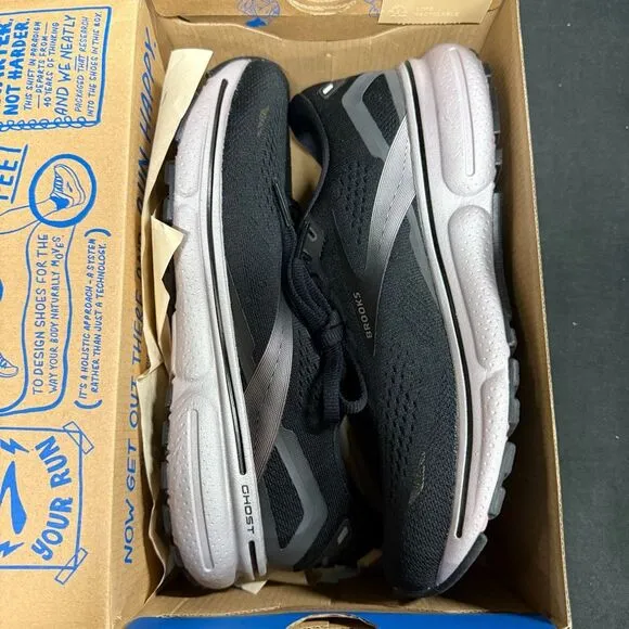 Brooks Ghost 15 Black Rose Gold Running Shoes Sneakers 7