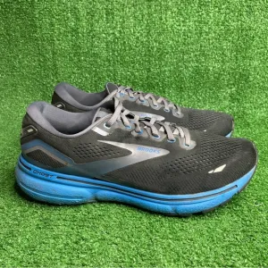Brooks Ghost 15 Men's Size 11 Black Blue Athletic Sneakers Shoes