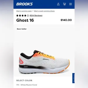 Brooks ghost 16 men’s size 12 new in box