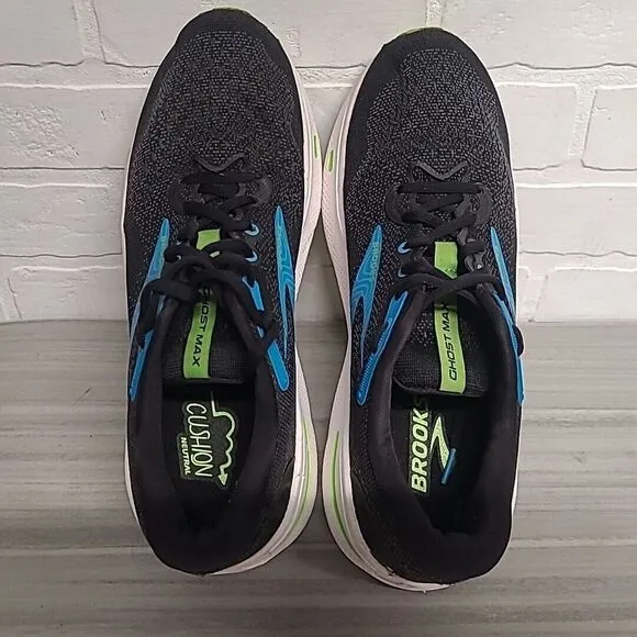Brooks Ghost Max Men's Size 11 Black White Running Athletic‎ Shoes 1104061D060