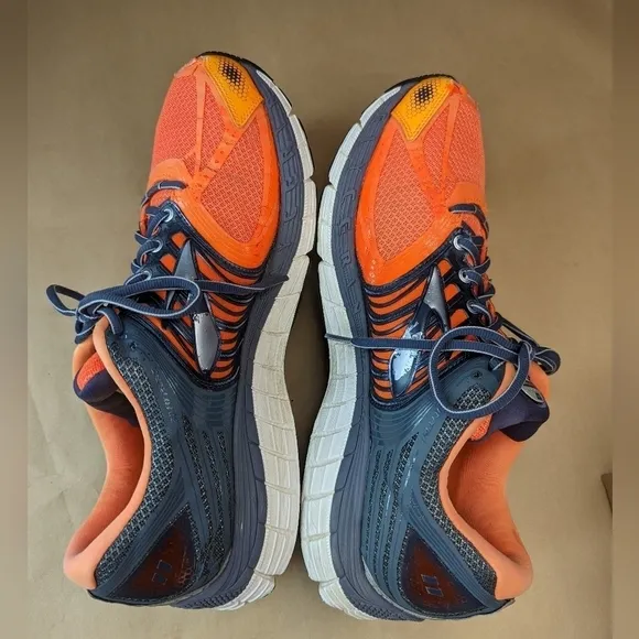 Brooks Glycerin 11 Shoes sz 13D Men's Silver orange  Running Athletic Walk shoes